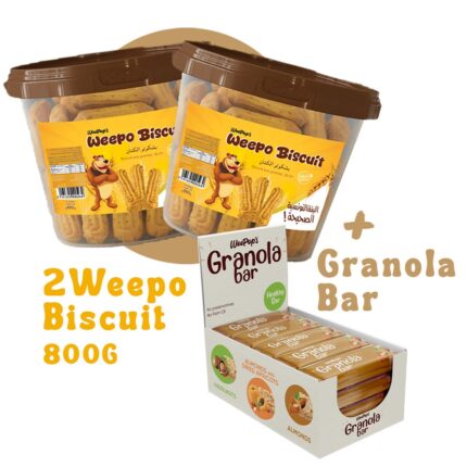 Pack Biscuits Weepo 2 x 800g + Granola Bar | Pack Familial