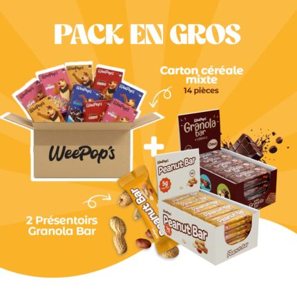 Pack en Gros | 14 Pièces Céréales + 2 Granola Bar