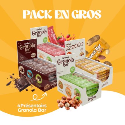 Pack en Gros | 4 Présentoirs Granola Bar